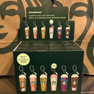 Starbucks Colorful Cold Cup Keychain 🥤